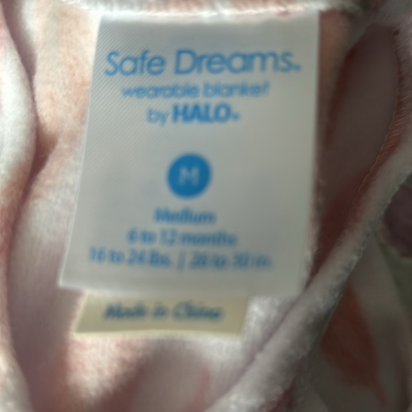 Safe dreams wearable blanket by halo size  6-12 months - Picture 6 of 7